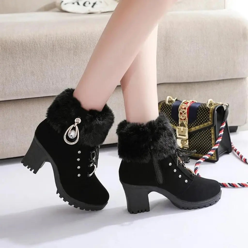 Bota Feminina Cano Curto Modelo Fashion